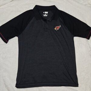 NFL Team Apparel Arizona Cardinals Colorblock Polo Shirt - Performance Gear